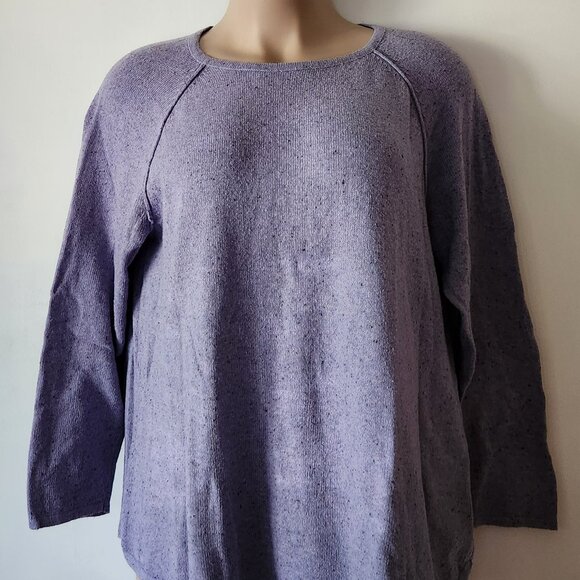 Karen Scott warm sweater sz 2X lavender knit EUC - Picture 1 of 3